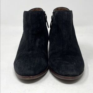 Sam Edelman Suede Petty Chelsea Booties Black Size 6